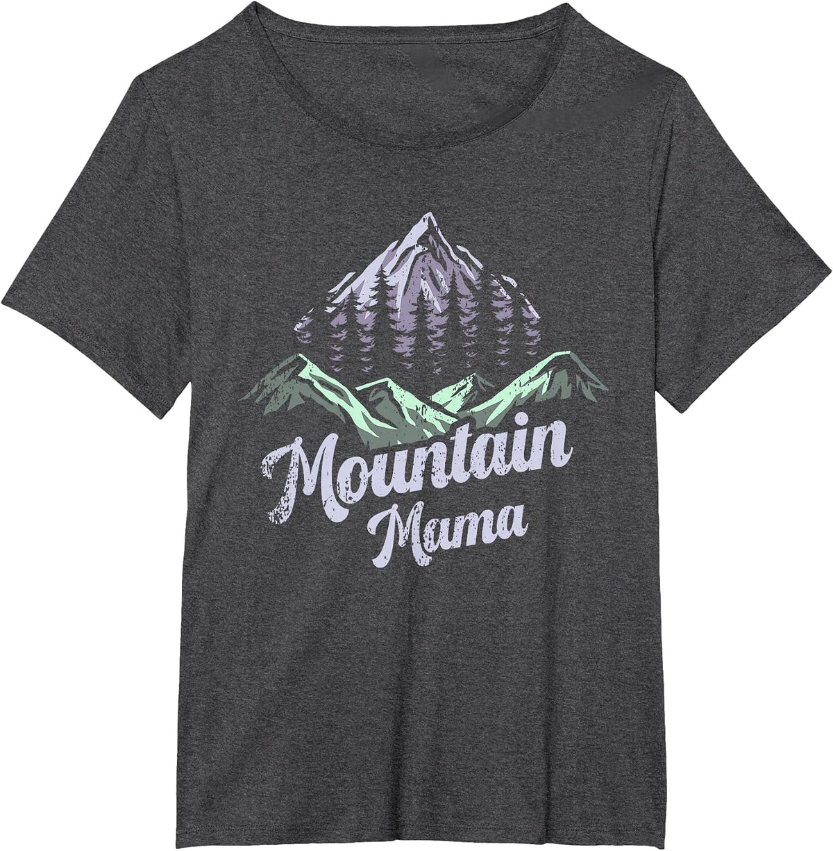 Mountain Mama Camping Hiking Mom Adventure Mothers Day T-Shirt - Dark Heather Grey