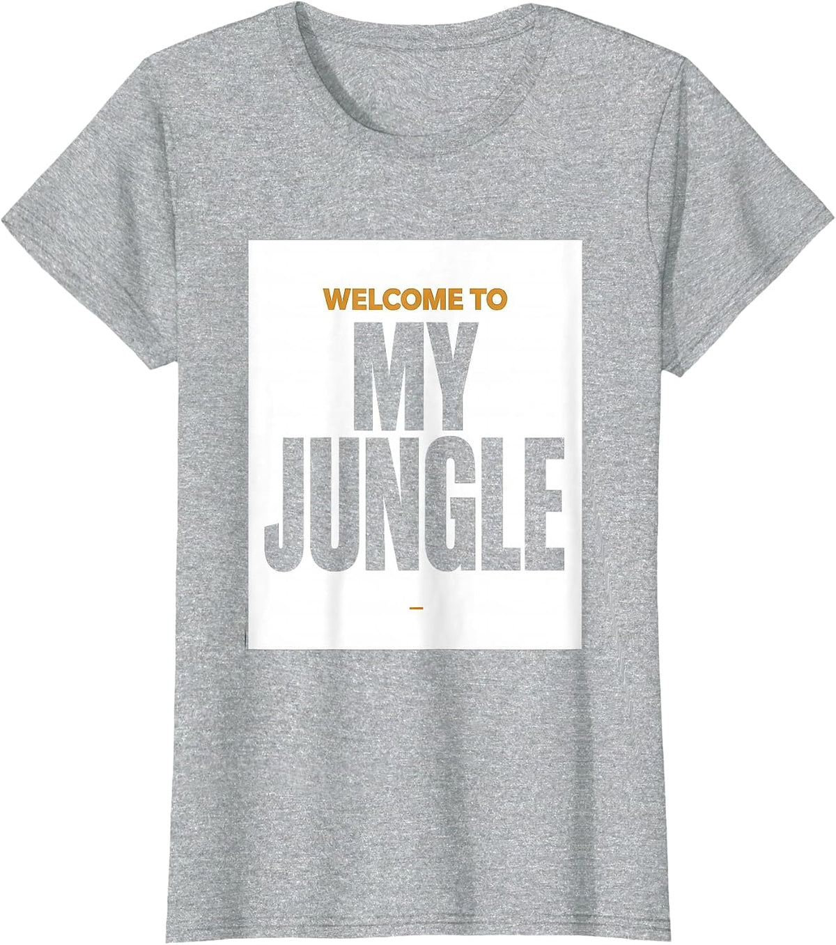 Welcome To My Jungle Teacher Safari Animal Print Back T-Shirt - Heather Grey