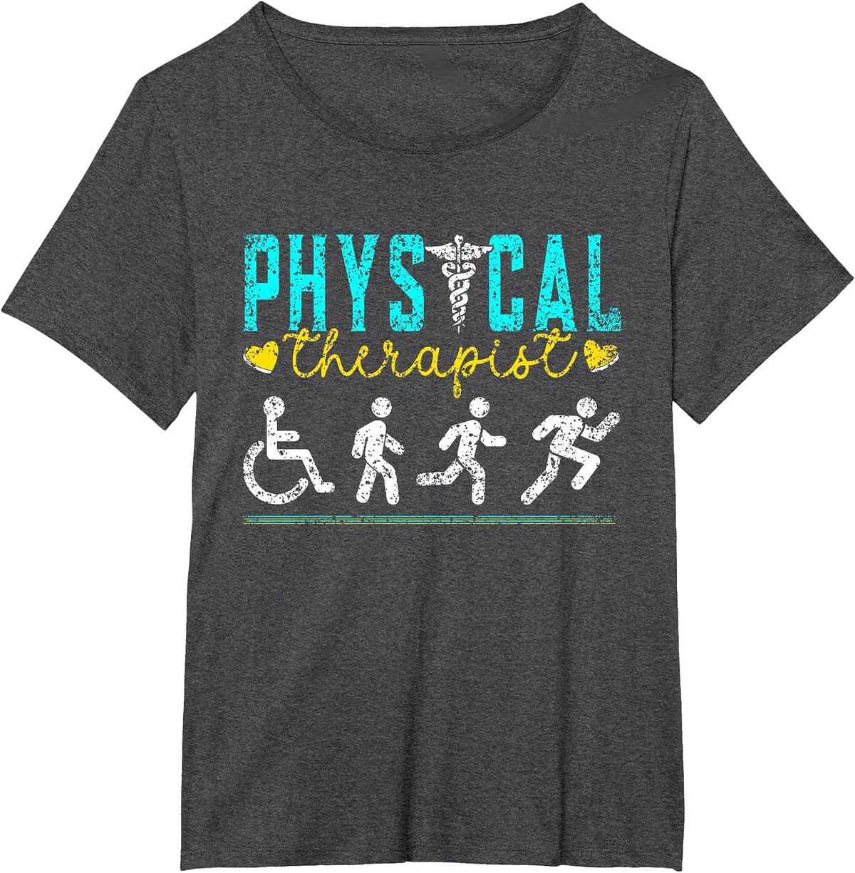 Physiotherapist Physio Physiotherapy Profession Physiotherapist T-Shirt - Dark Heather Grey