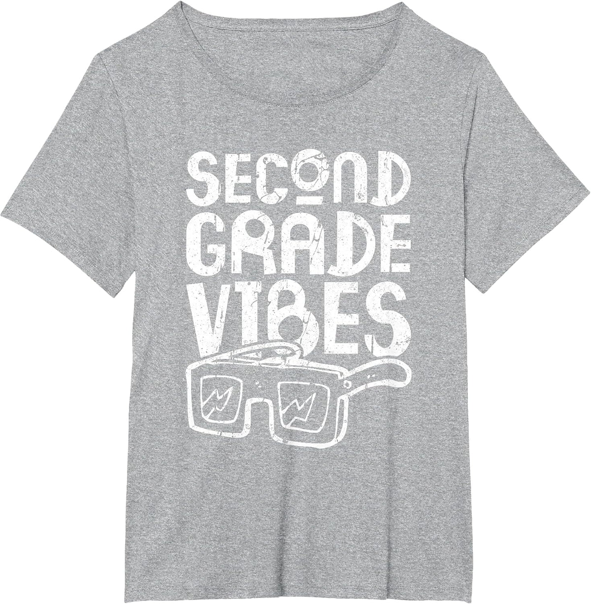 Second Grade Vibes Shirt 2nd Grade Boy Girl Student Teacher T-Shirt - Heather Grey