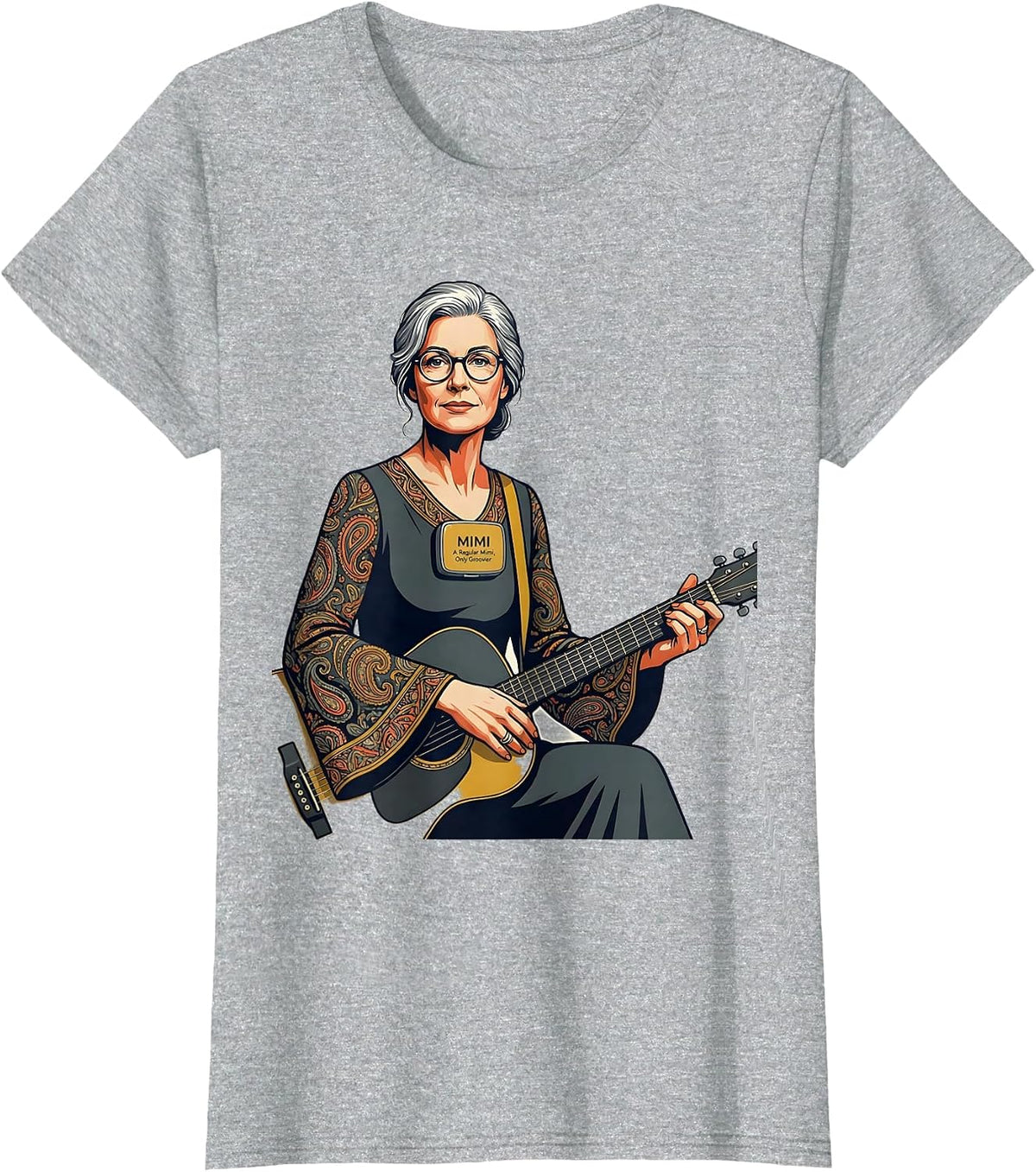 Mimi — A Regular Mimi, Only Groovier Midcentury Modern T-Shirt - Heather Grey