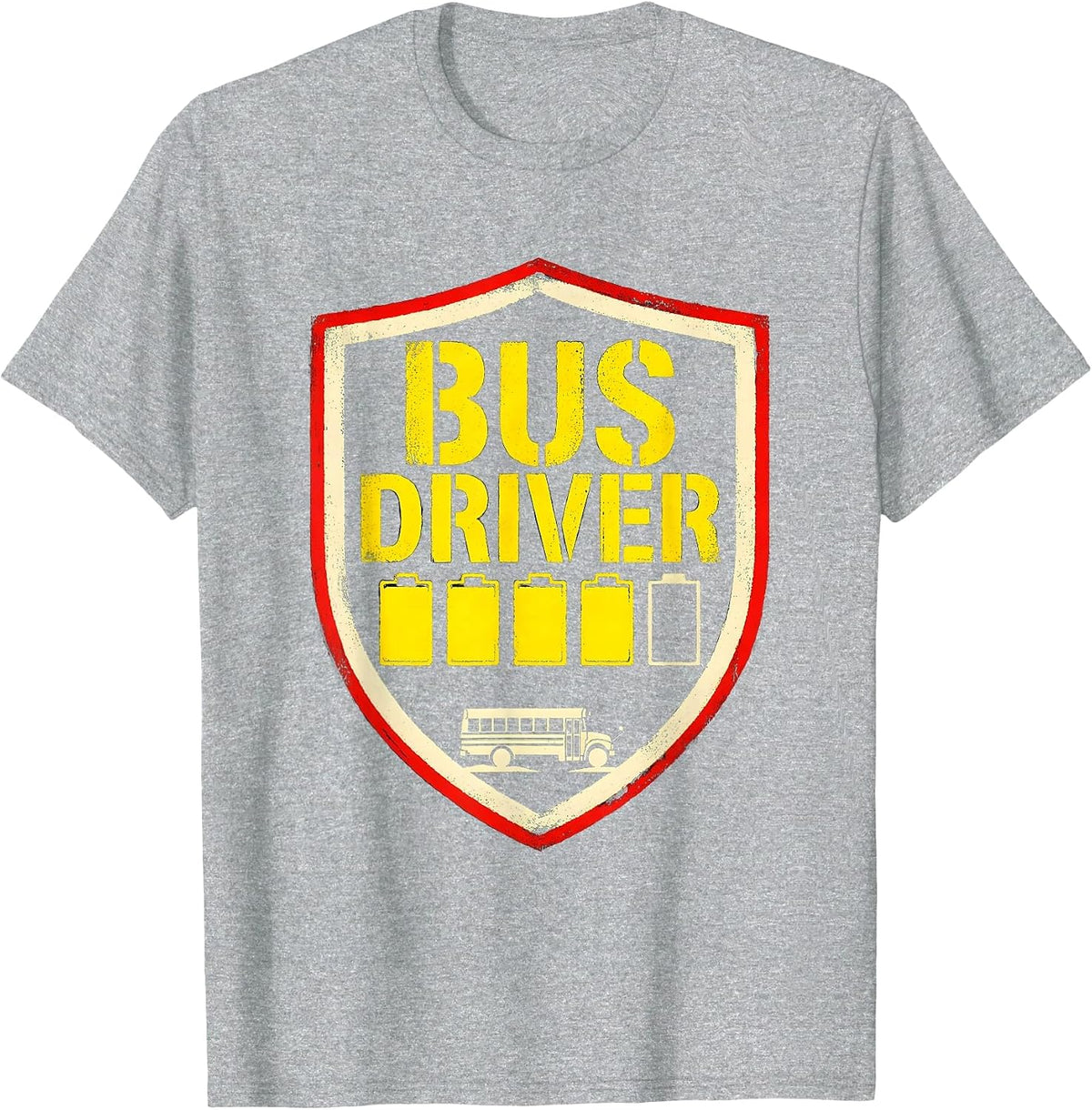 Men's BUS DRIVER EMPTY AFTER THE LAST RUN Funny School Staff T-Shirt - Heather Grey