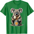 Men's Koala Tea Lover Funny Cute Animal Humor T-Shirt - Kelly Green