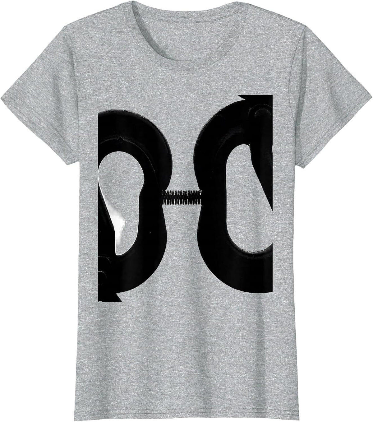 Hooked Welder Silhouette Funny Metal Worker T-Shirt - Heather Grey