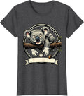 Women's Koala Bear Retro Cartoon Funny Animal Lover Gift T-Shirt - Dark Heather Grey
