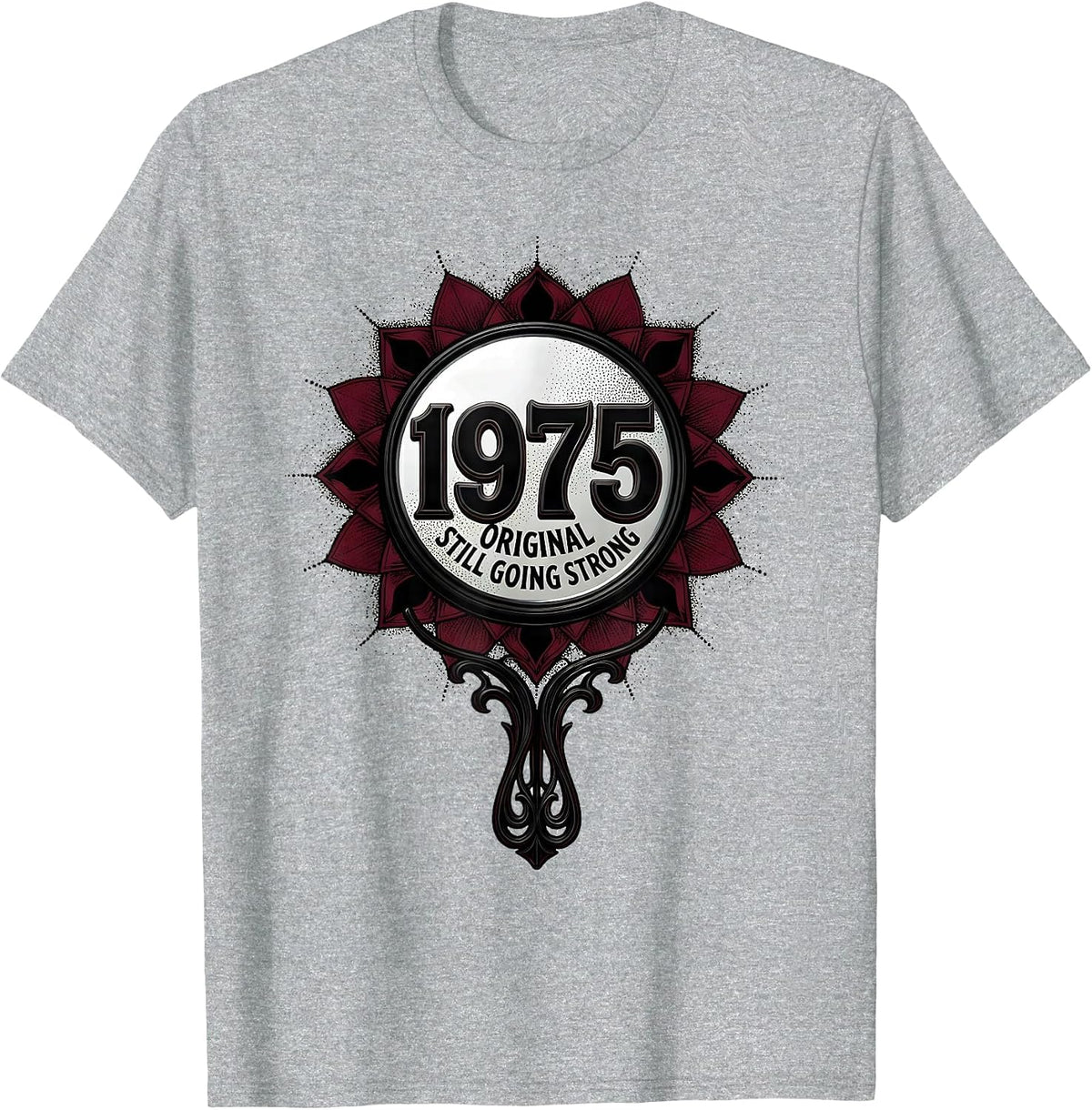 Men's 1975 Original Still Going Strong Vintage Design T-Shirt - Heather Grey
