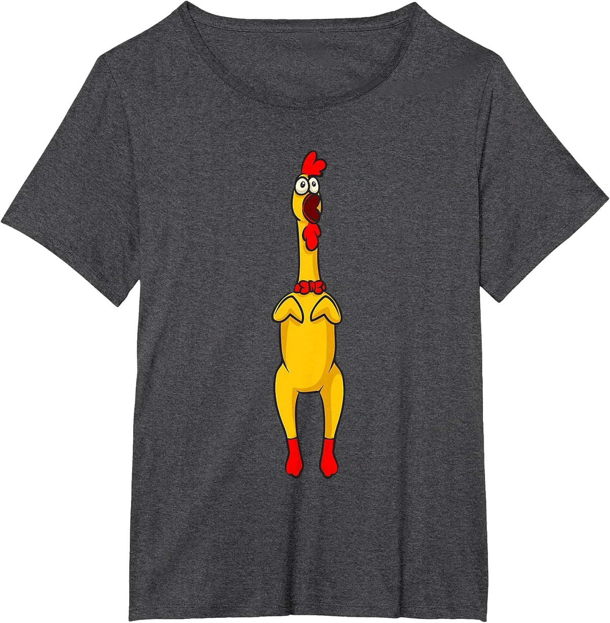 Rubber Chicken Costume Toy Rubber Chicken T-Shirt - Dark Heather Grey