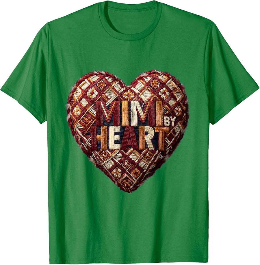Men's Mimi By Heart Grandma Love Design T-Shirt - Kelly Green