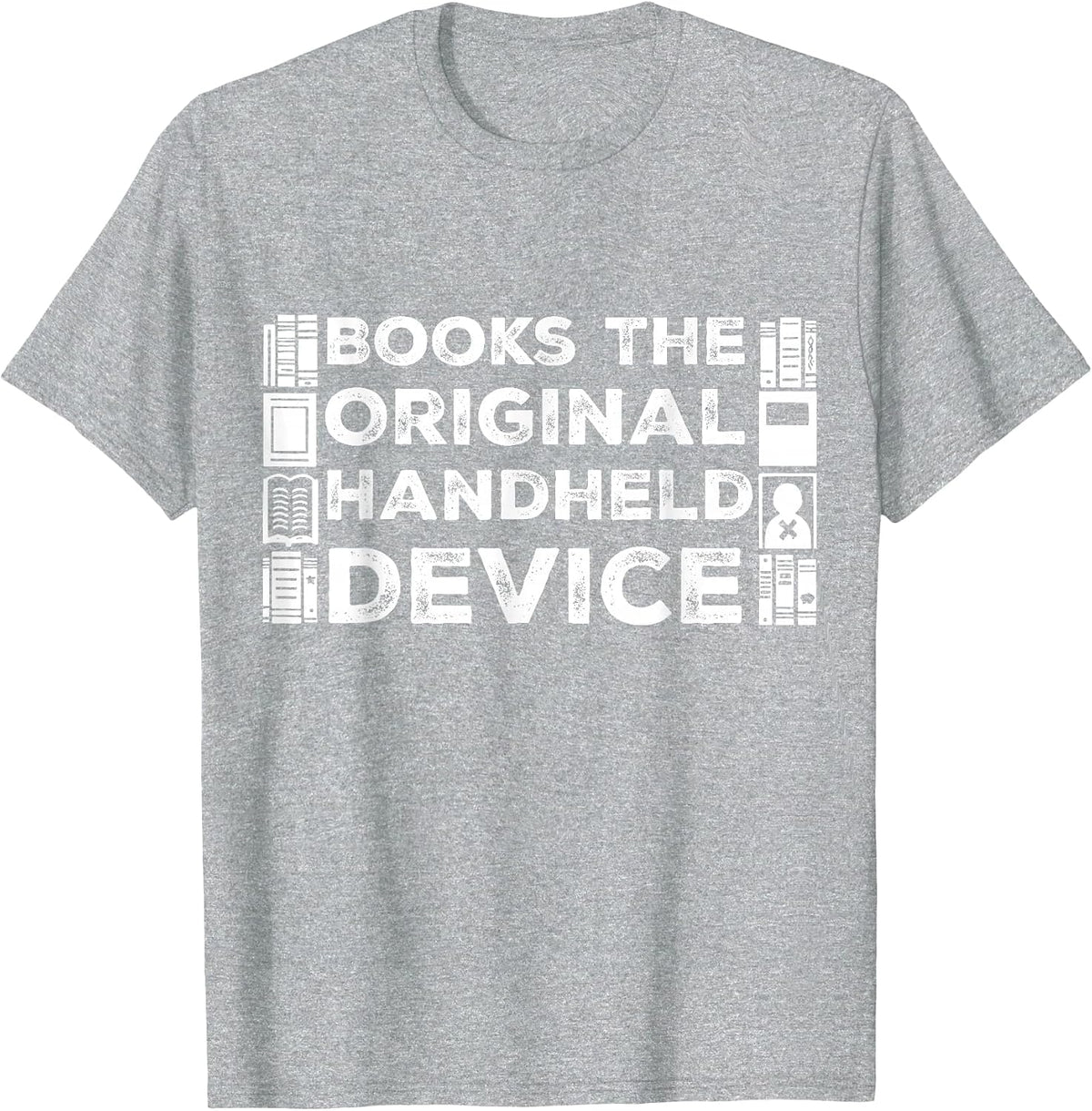 Books The Original Book Librarian for Portable Devices T-Shirt - Heather Grey