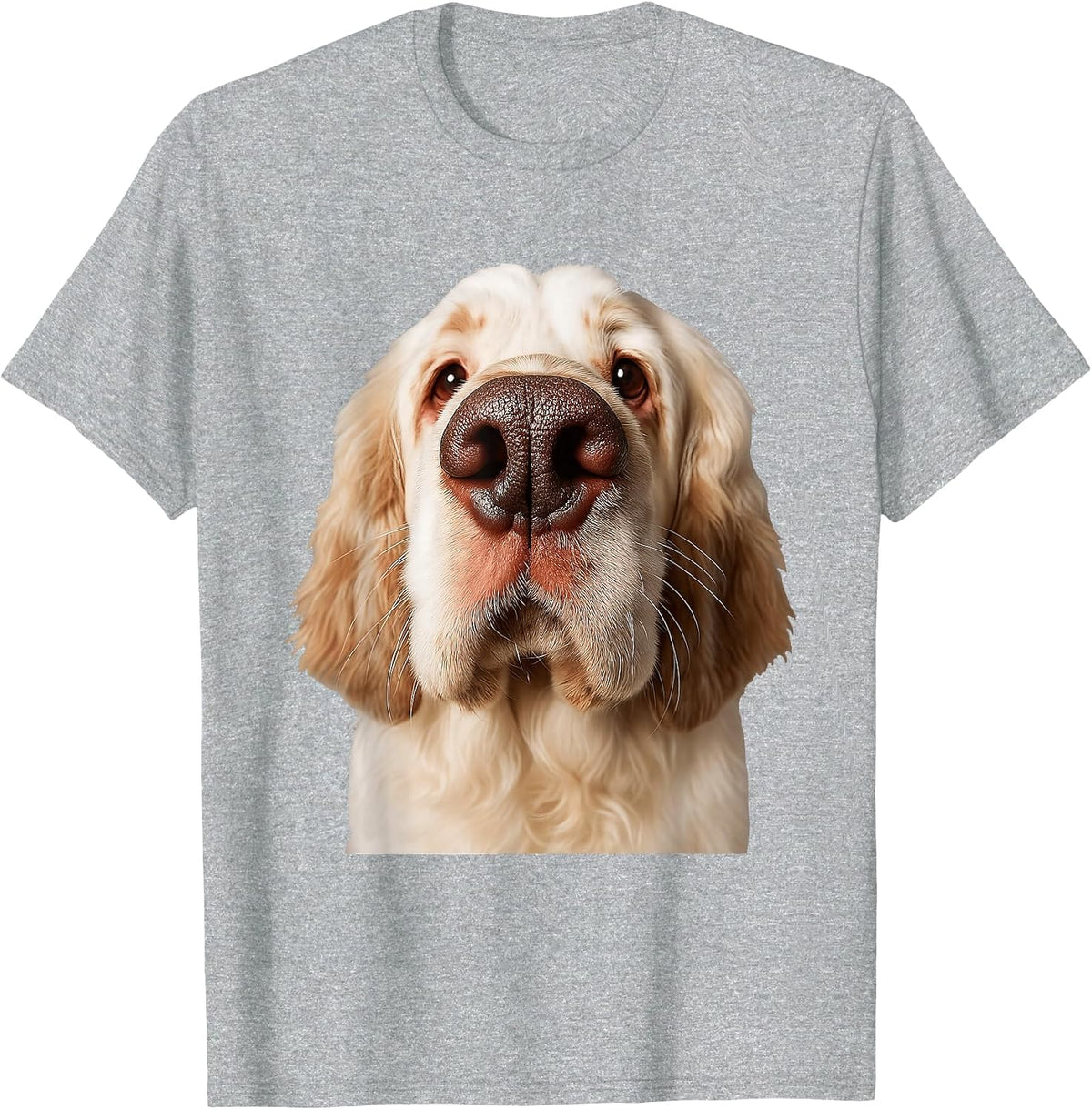 Clumber Spaniel T-Shirt - Heather Grey