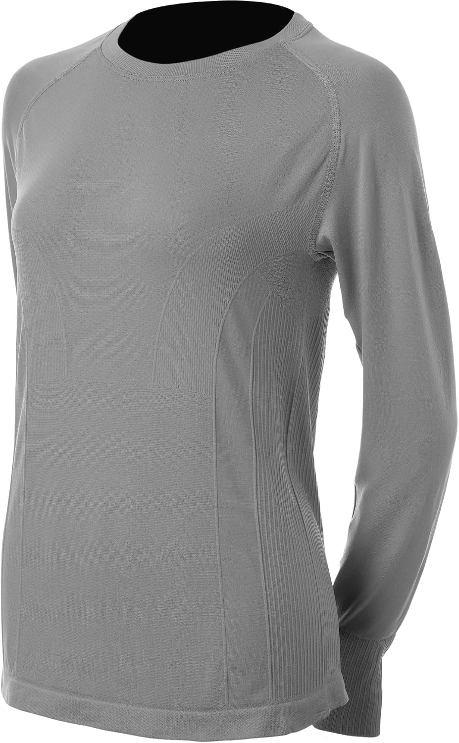 Equinavia Elin Womens Seamless Long Sleeve Top - Steel Grey