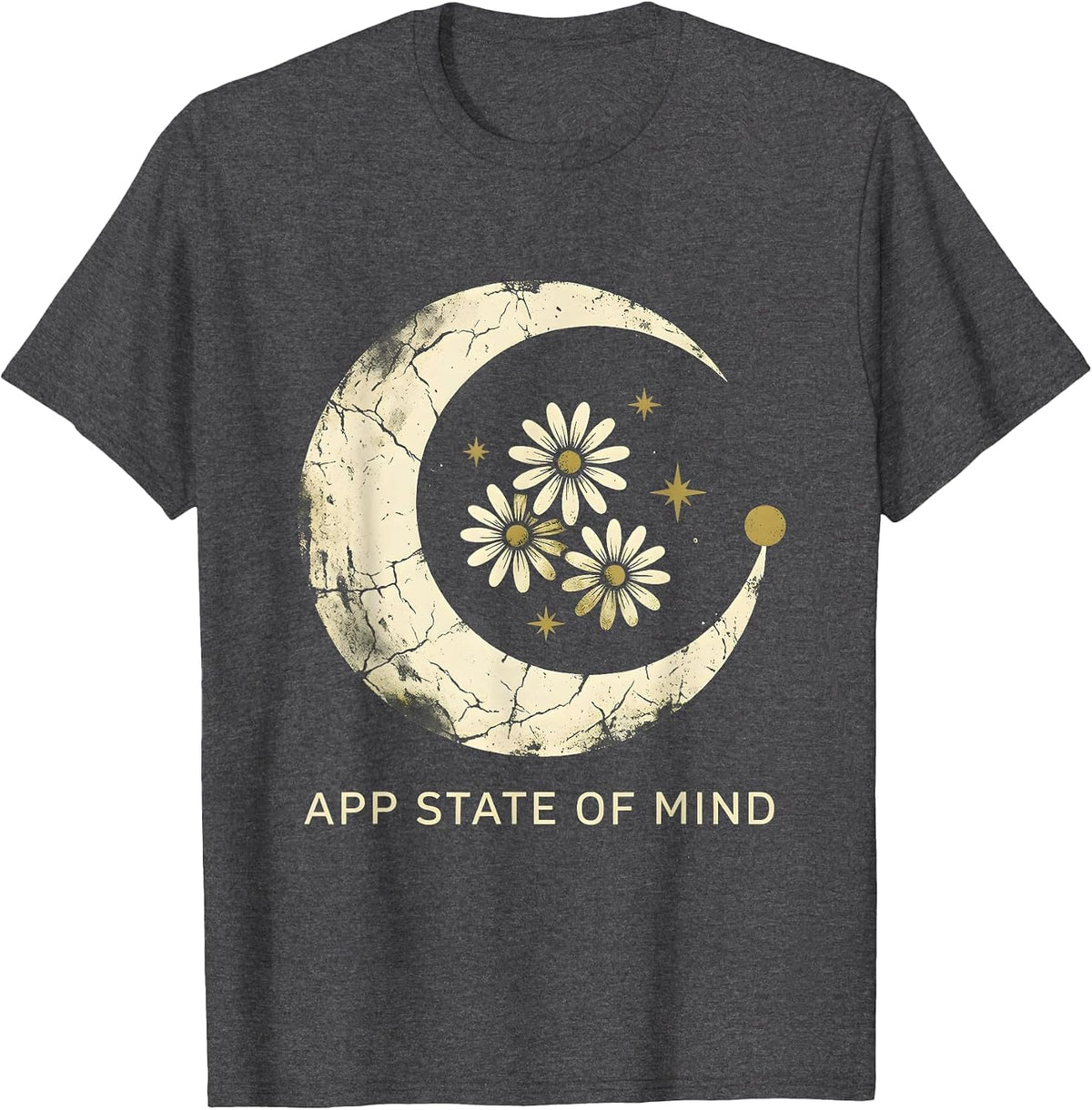App State of Mind Graphic Design T-Shirt - Dark Heather Grey