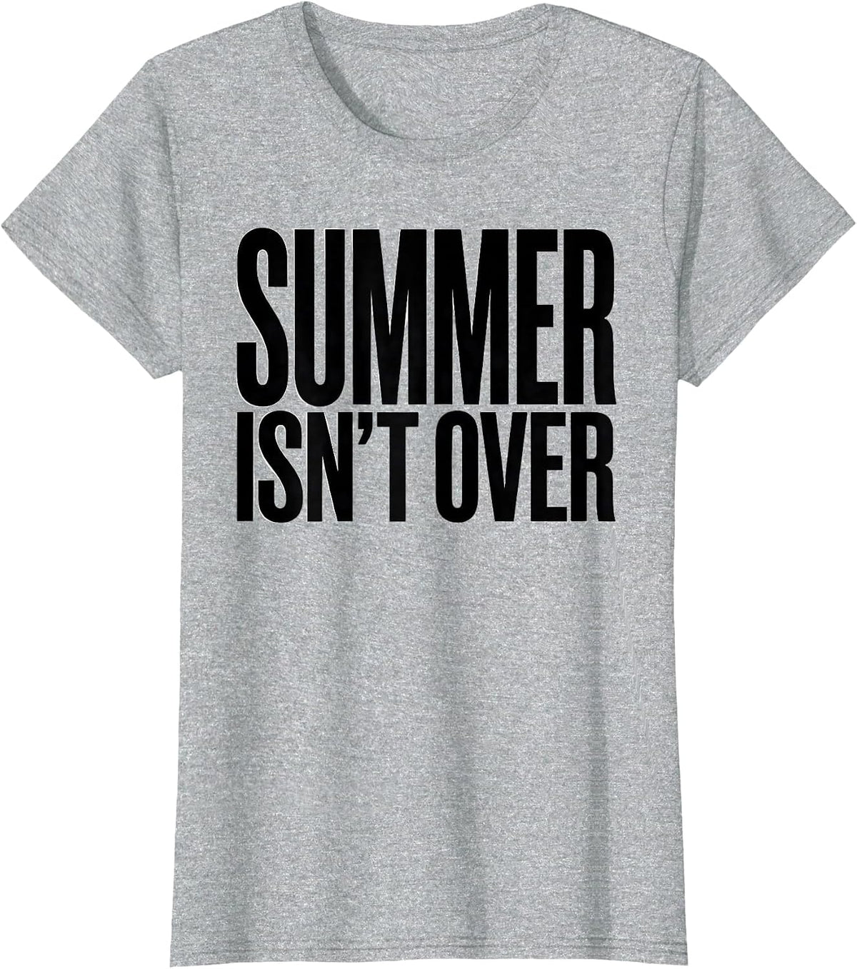 Summer Isn't Over Minimalist Grill Dad Last Cookout Humor T-Shirt - Heather Grey