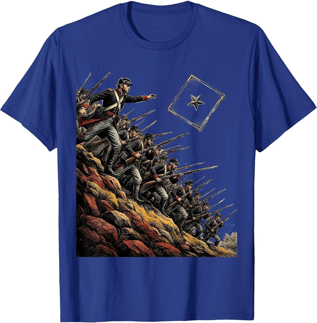 Joshua Chamberlain Civil War History Buff Humor T-Shirt - Royal Blue