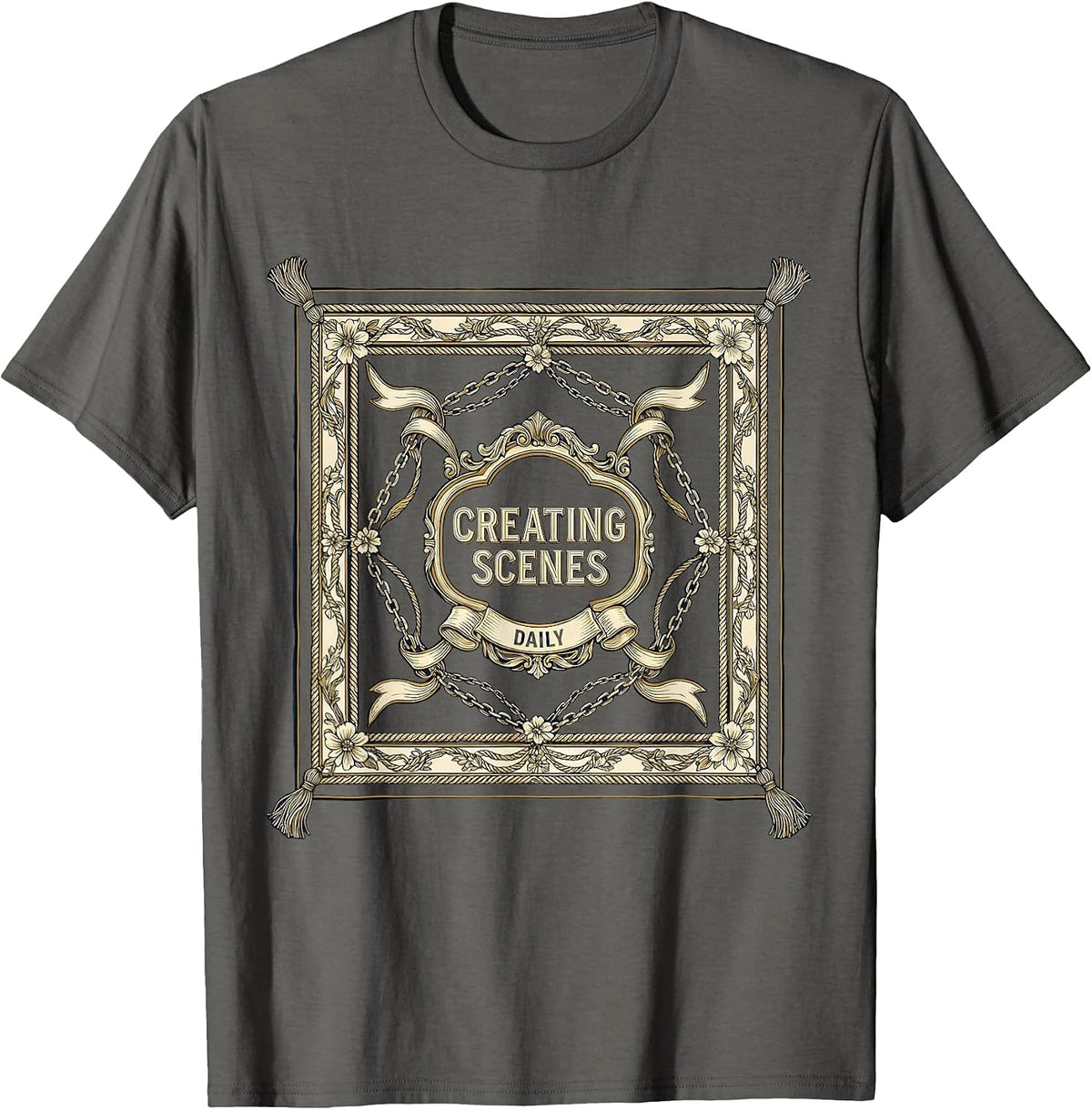 Creating Scenes Daily Graphic Design T-Shirt - Asphalt Grey