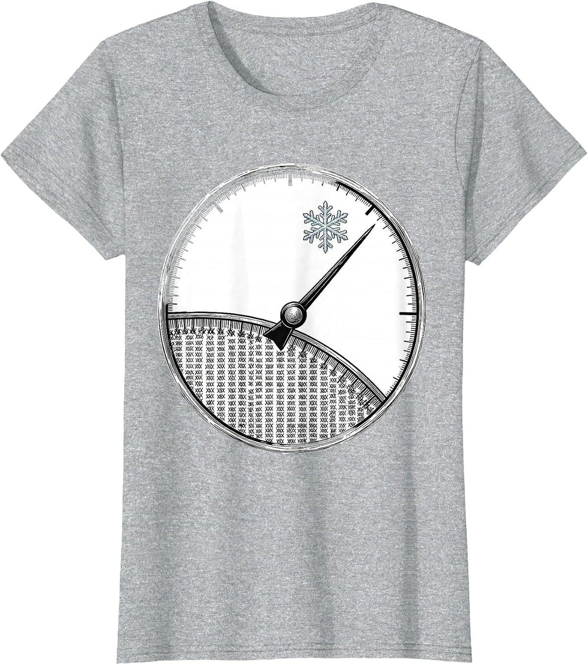 Women's Earned Rest Countdown Teacher Winter Break Humor T-Shirt - Heather Grey