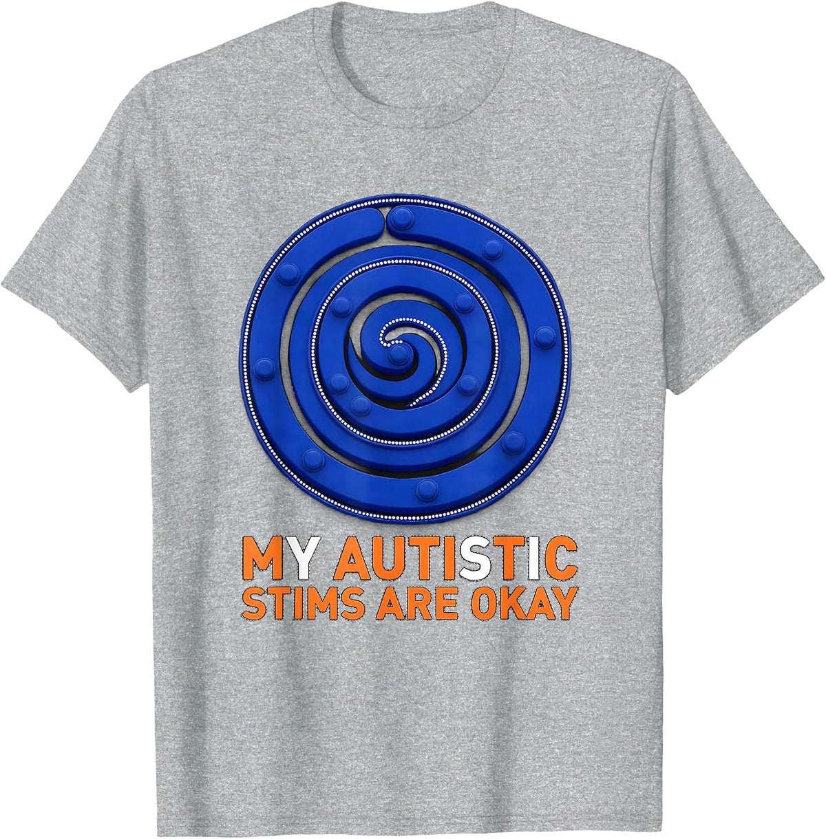 Men's My Autistic Stims Are Okay Funny Neurodivergent Awareness T-Shirt - Heather Grey