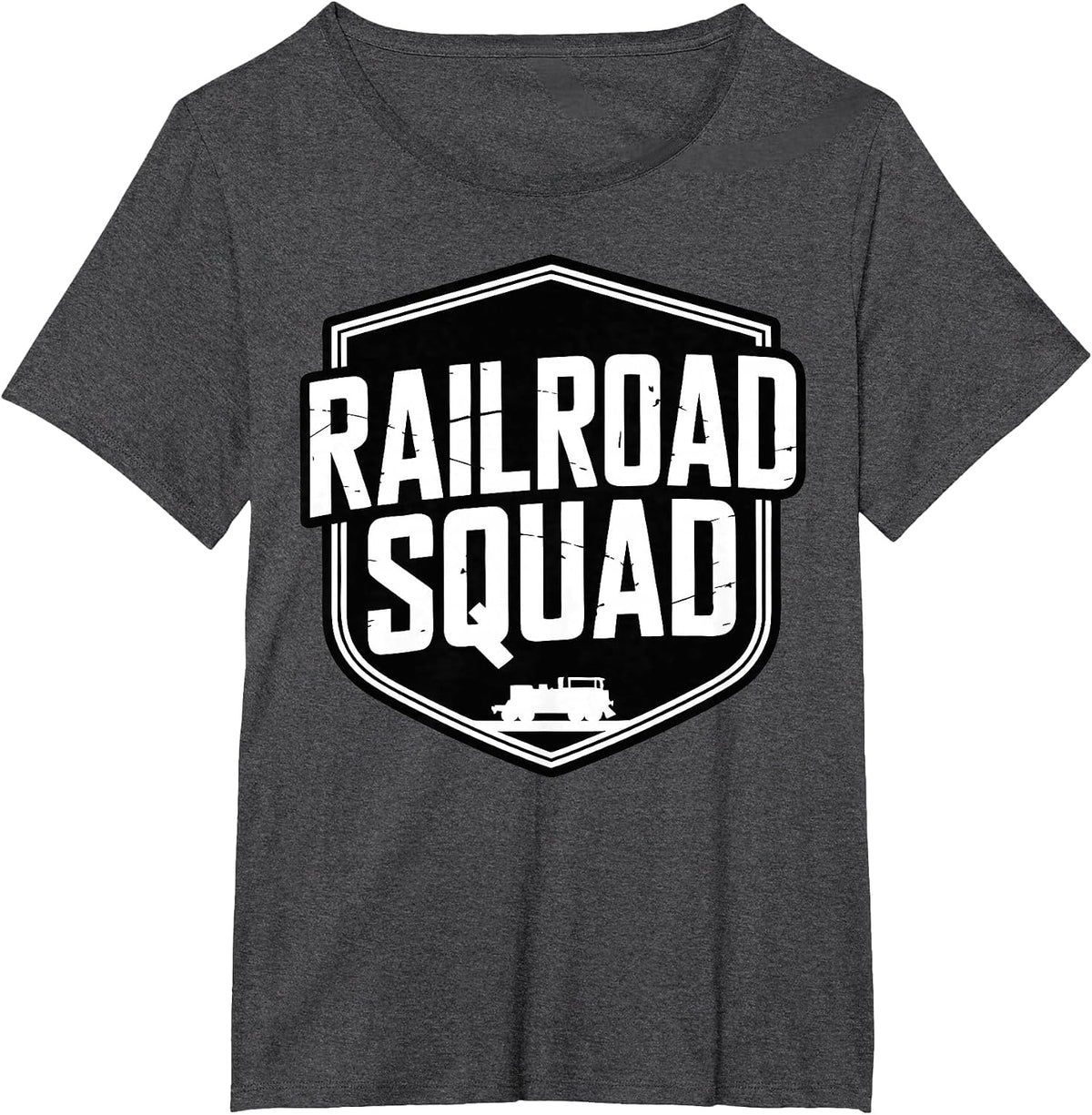 Miniature Railroad Club Model Train T-Shirt - Dark Heather Grey