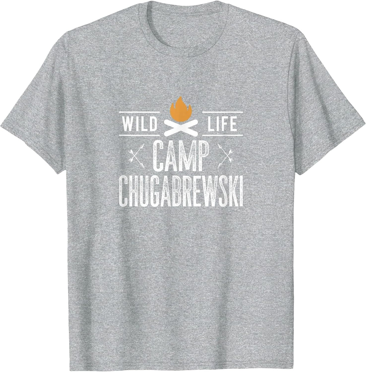 Camp Chugabrewski - Vintage Style - T-Shirt - Heather Grey