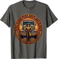 Labor Day Truck Driver Big Rig Illustration T-Shirt - Asphalt Grey