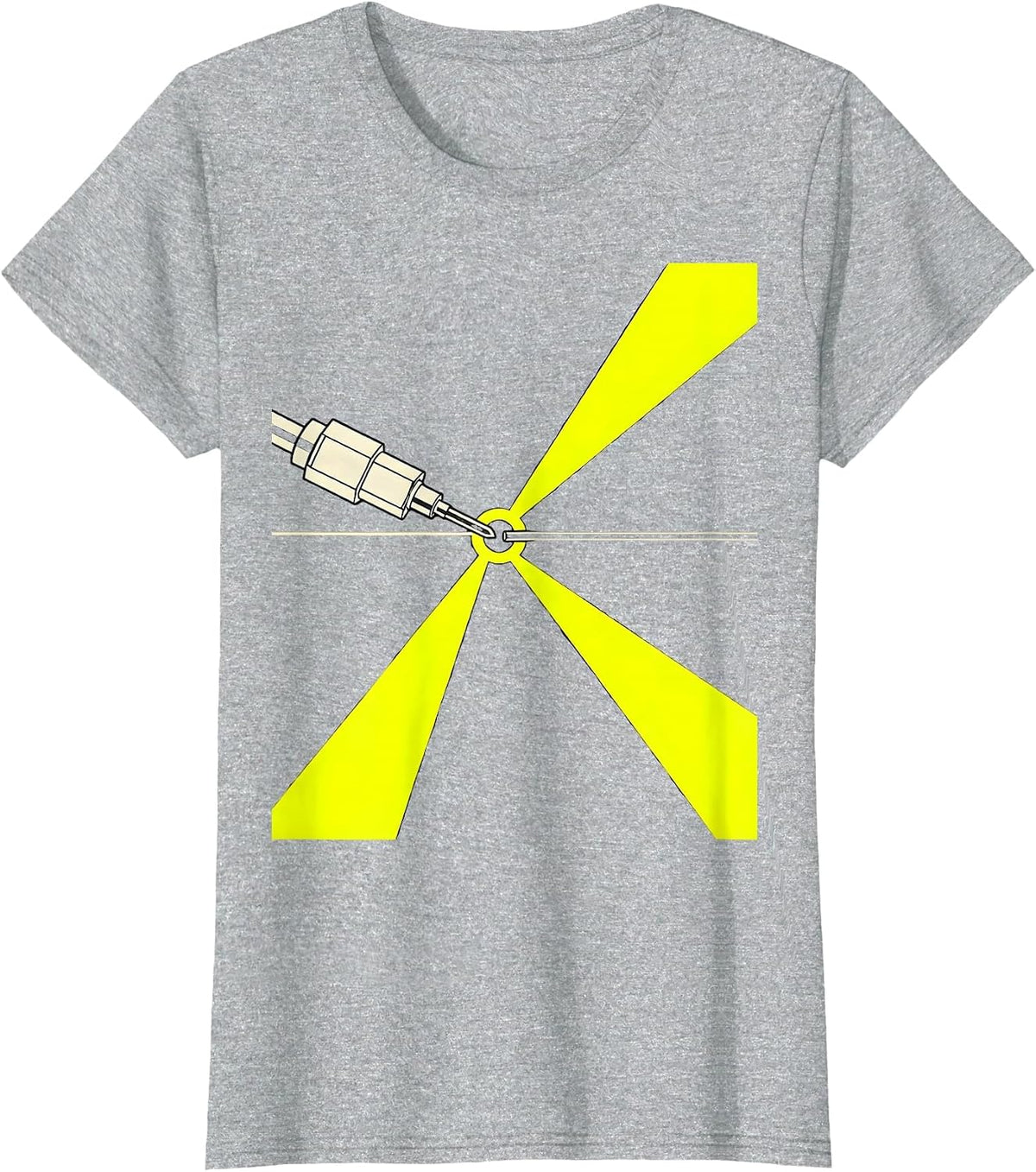 Women's Welding Torch Seam Precision Humor Blue Collar Worker T-Shirt - Heather Grey