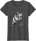 Women's Wheek! I'm The Popcorn Kid Funny Guinea Pig Cavy Lover T-Shirt - Dark Heather Grey