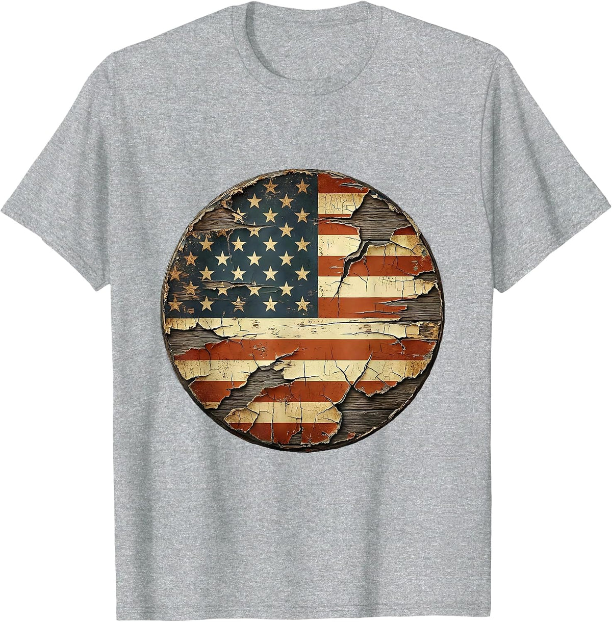 Men's Vintage Motorcycle Open Highway Landscape Graphic T-Shirt - Heather Grey