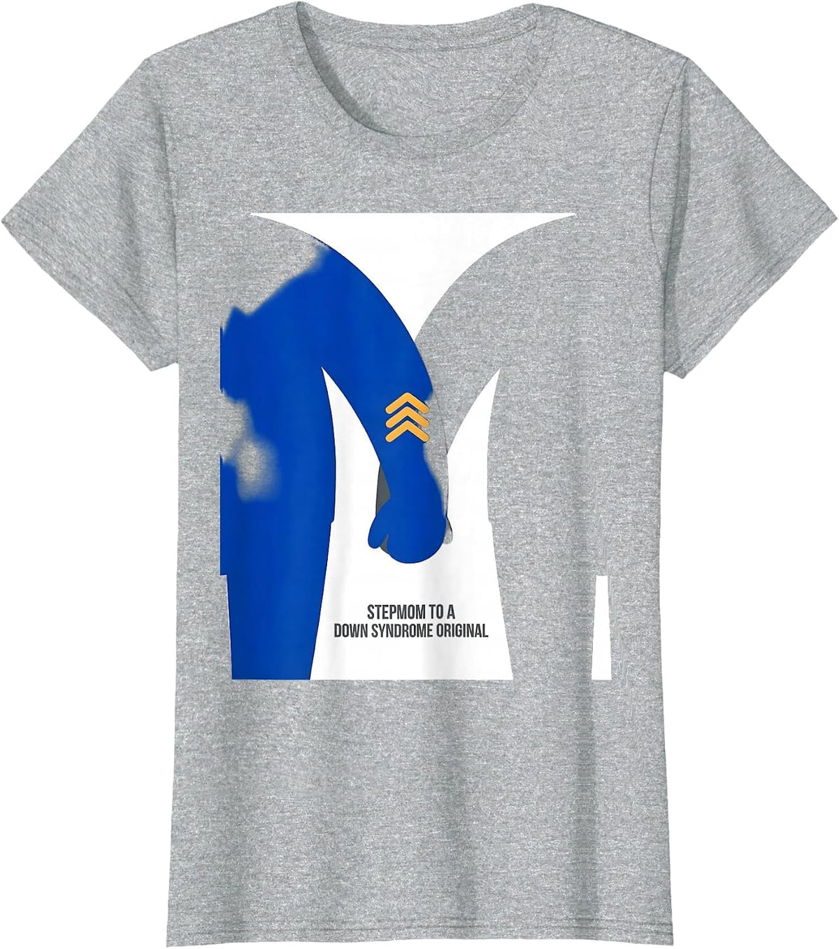 Stepmom To A Down Syndrome Original Family Support Awareness T-Shirt - Heather Grey