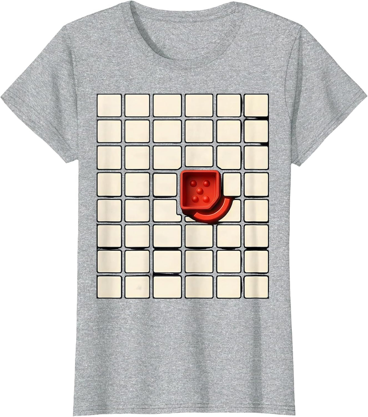 Women's Communication Board Tactile Dots AAC Therapy Room T-Shirt - Heather Grey