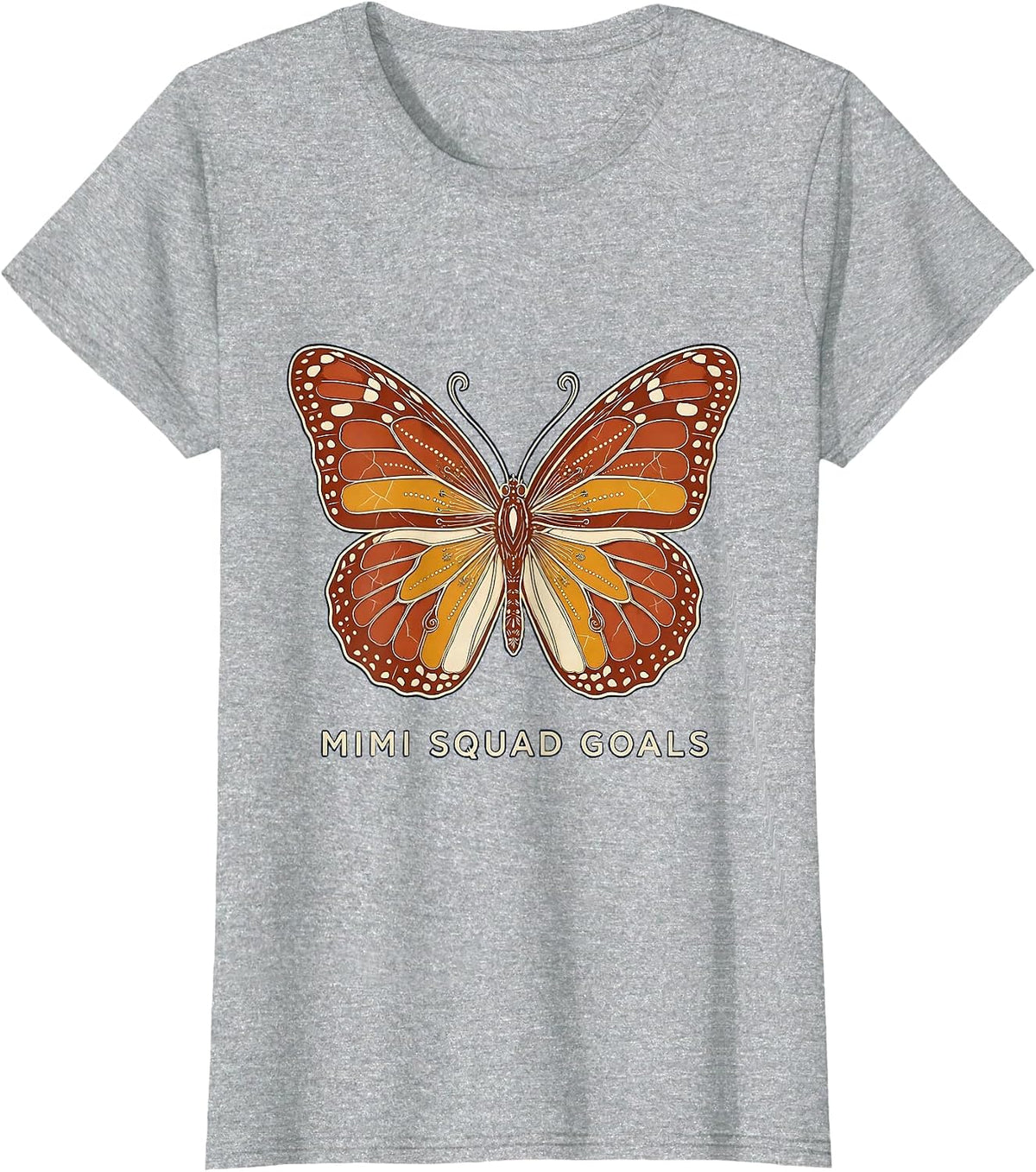 Women's Mimi Squad Goals Grandma Life Design T-Shirt - Heather Grey
