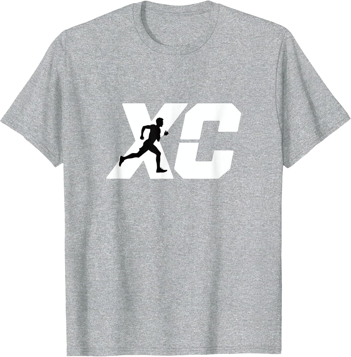 Cross Country Running XC Runner T-Shirt - Heather Grey