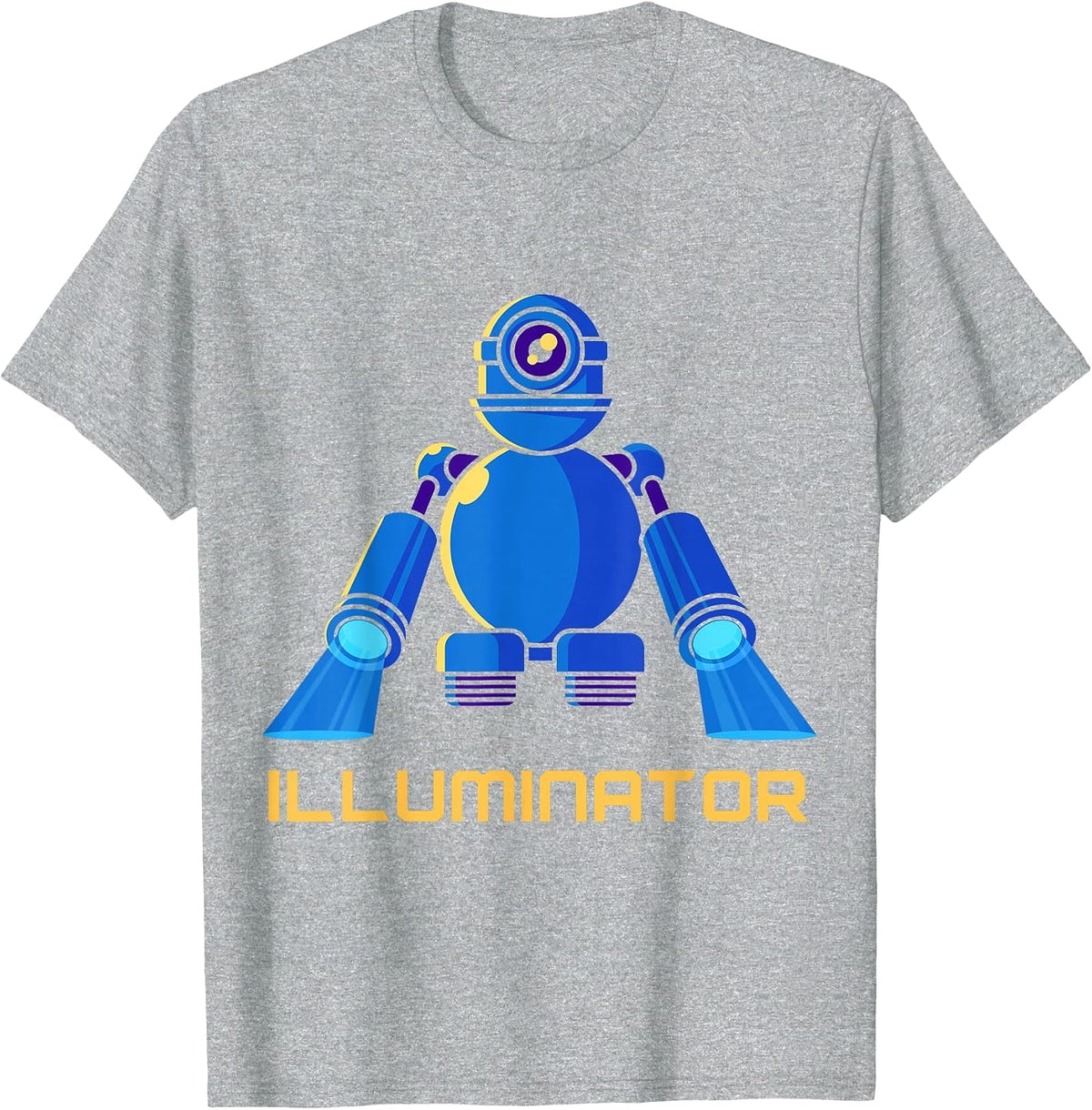 Moving Light Illuminator Lighting Technician Illuminator T-Shirt - Heather Grey