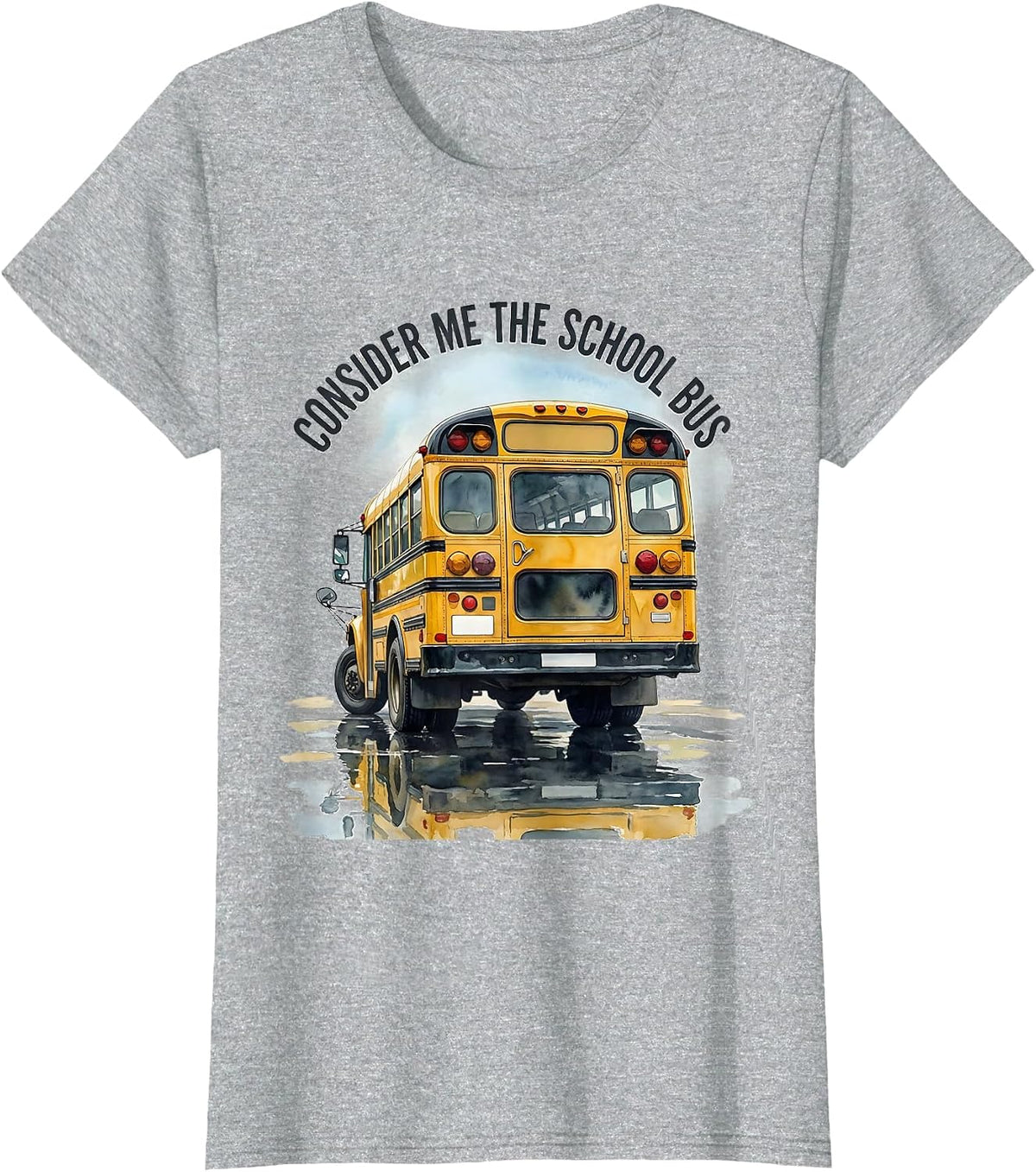 Women's Consider Me The School Bus Funny Bus Driver Halloween T-Shirt - Heather Grey