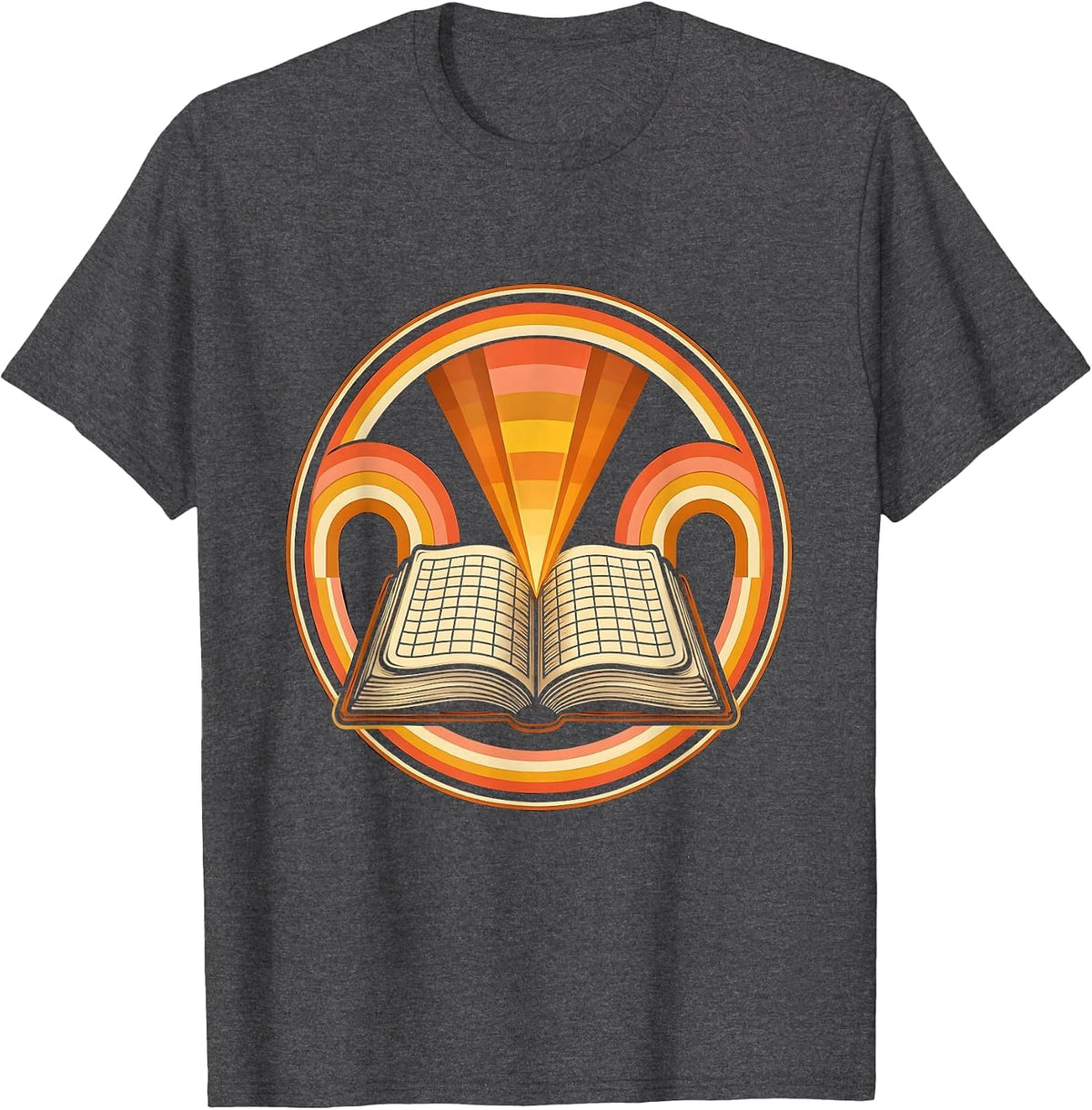Middle School Teacher Gradebook Spotlight Graphic T-Shirt - Dark Heather Grey