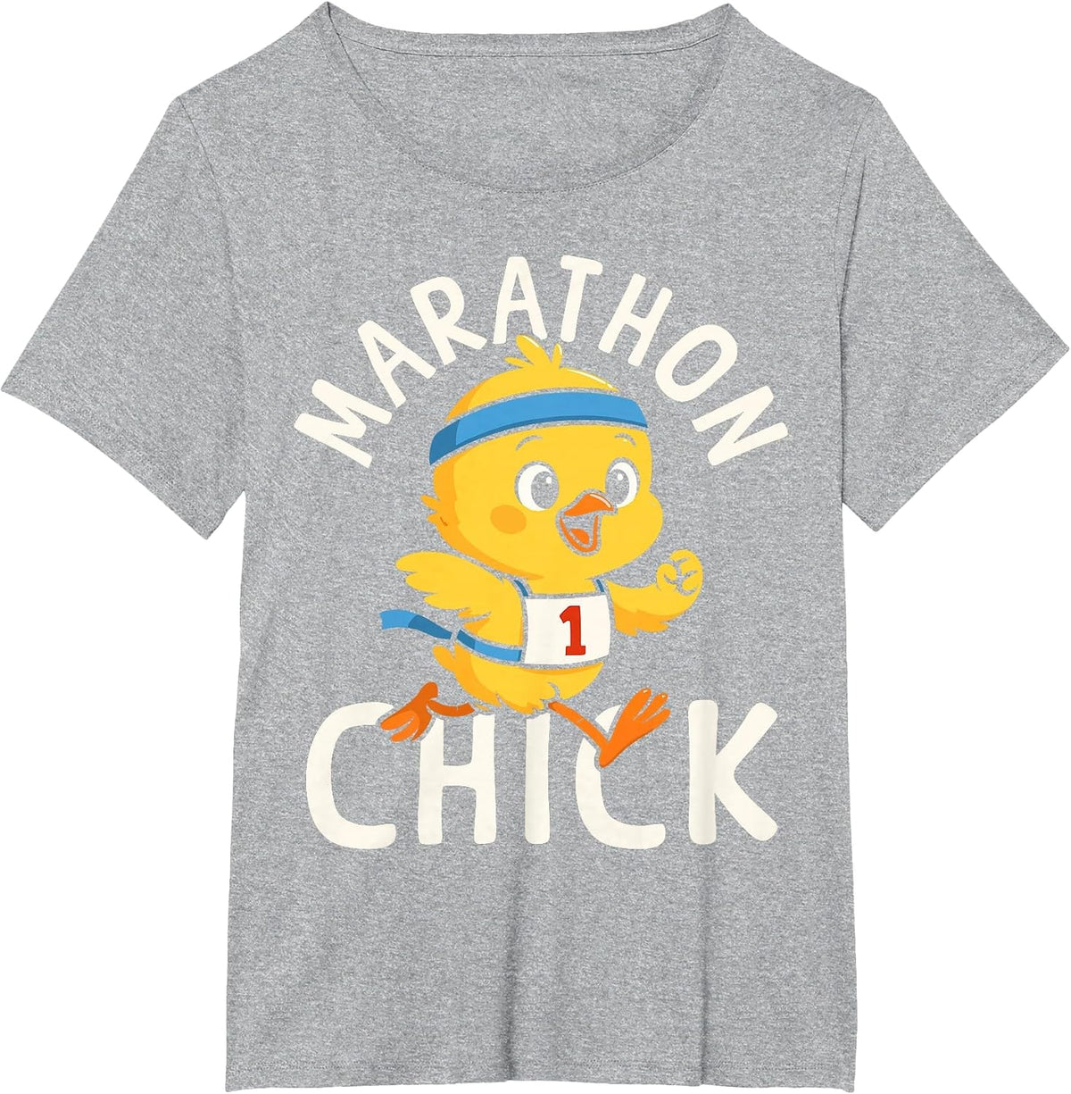 Running Runner Half Marathon Chicken Girl Vintage Marathon T-Shirt - Heather Grey