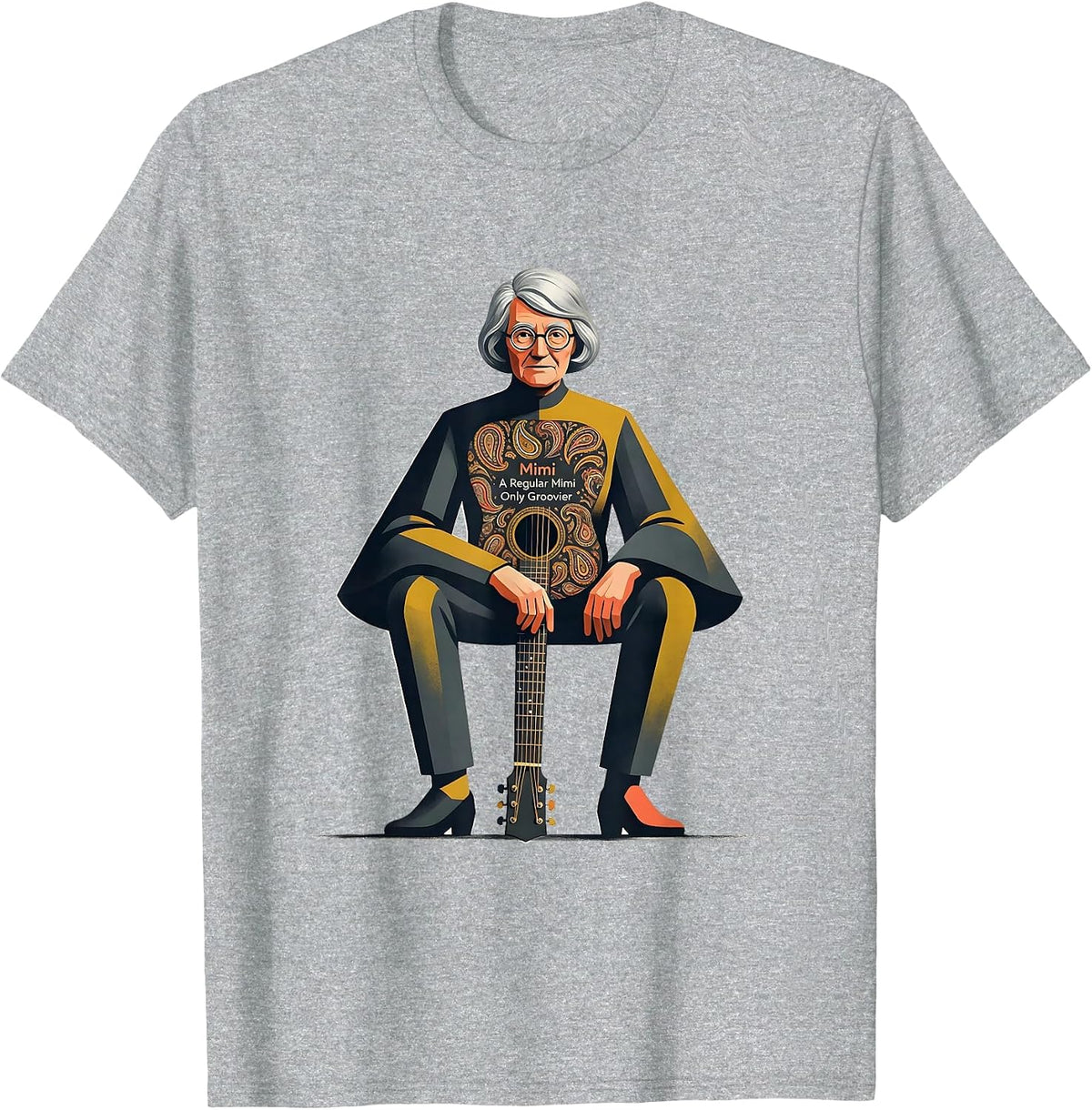 Men's Mimi — A Regular Mimi, Only Groovier Midcentury Modern T-Shirt - Heather Grey
