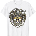 Men's Show Me Your Beads Mardi Gras Festive Design T-Shirt - White