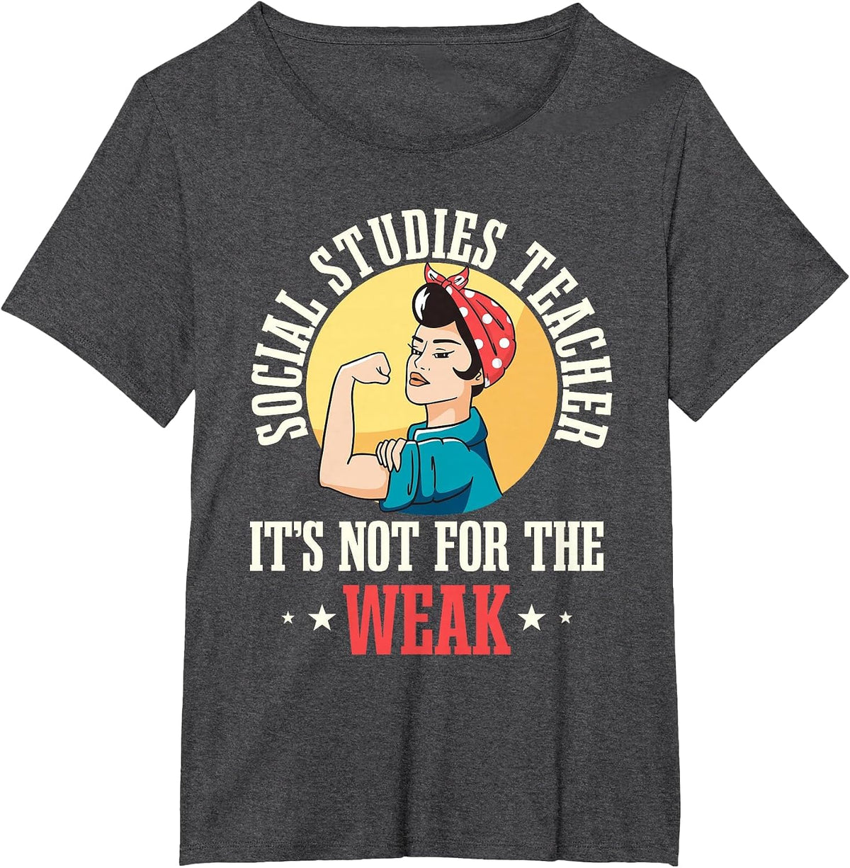 Social Studies Teacher School Educator Professor Worker T-Shirt - Dark Heather Grey