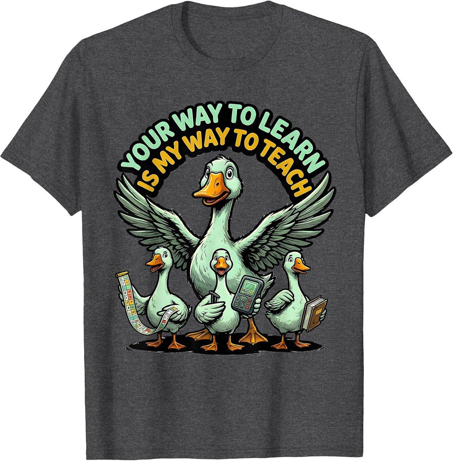 Your Way To Learn Is My Way To Teach Funny Special Education T-Shirt, Men, Dark Heather Grey, Medium - As Pictured
