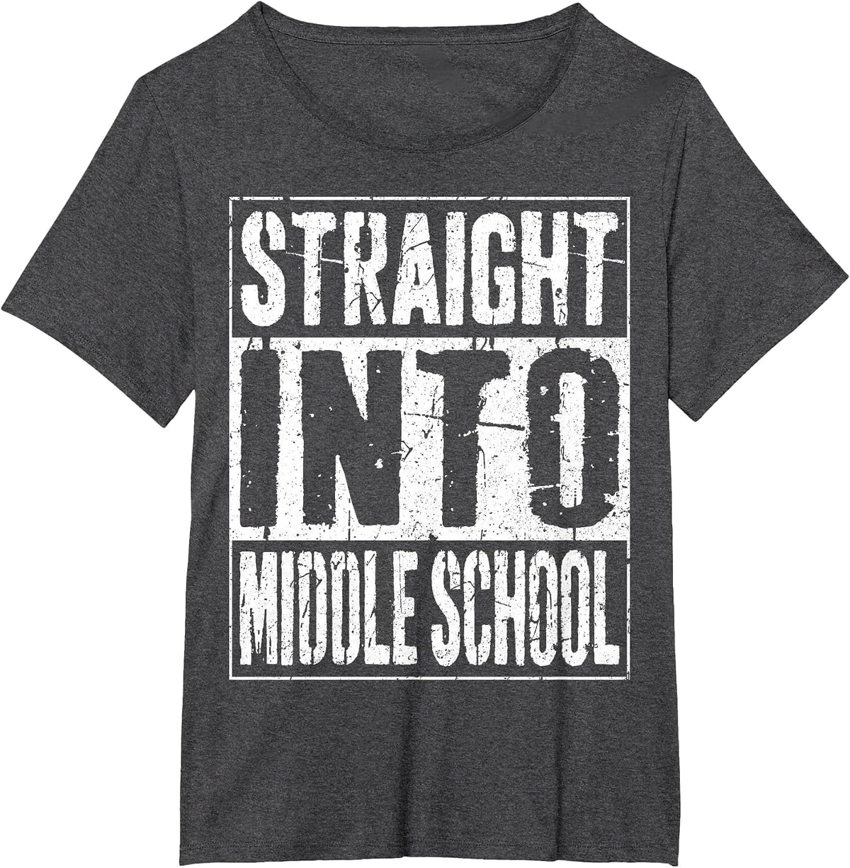 Straight Into Middle School T-Shirt T-Shirt - Dark Heather Grey