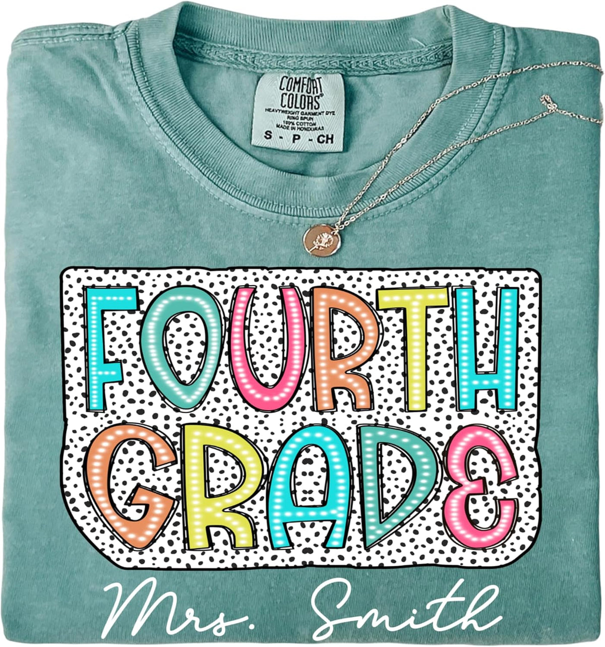 NAZENTI Personalized Teacher Shirt with Name – Custom Back to School T-Shirt for Women, First Day of School Gifts Teachers -