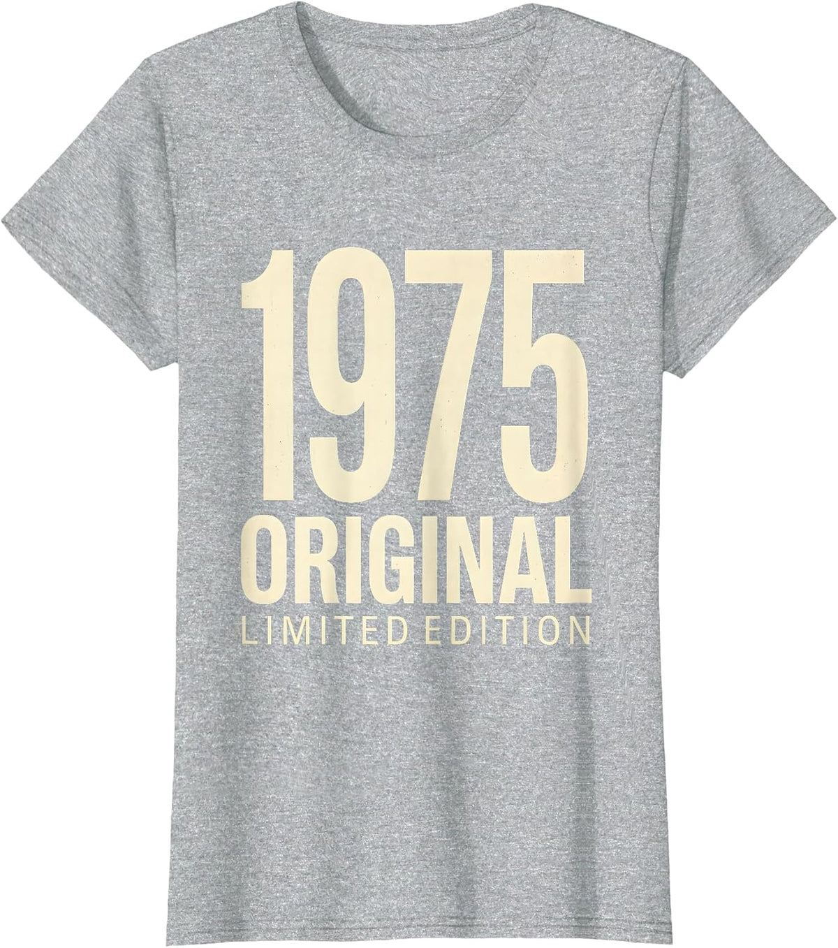 Vintage 1975 Original Limited Edition Men's Design T-Shirt - Heather Grey