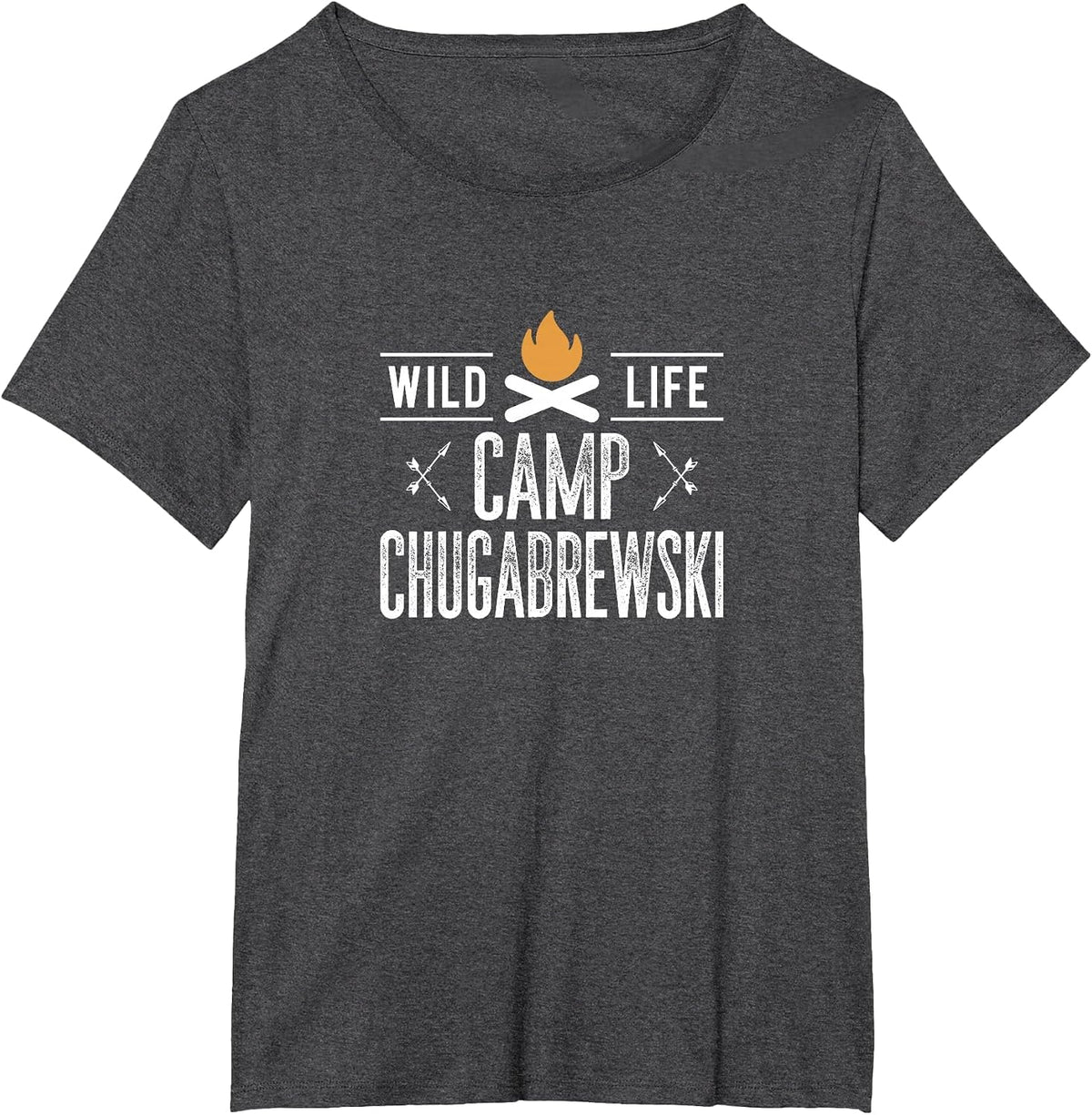 Camp Chugabrewski - Vintage Style - T-Shirt - Dark Heather Grey
