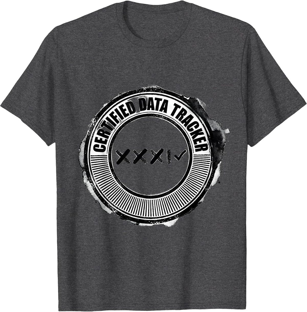 Certified Data Tracker Special Education Teacher T-Shirt - Dark Heather Grey
