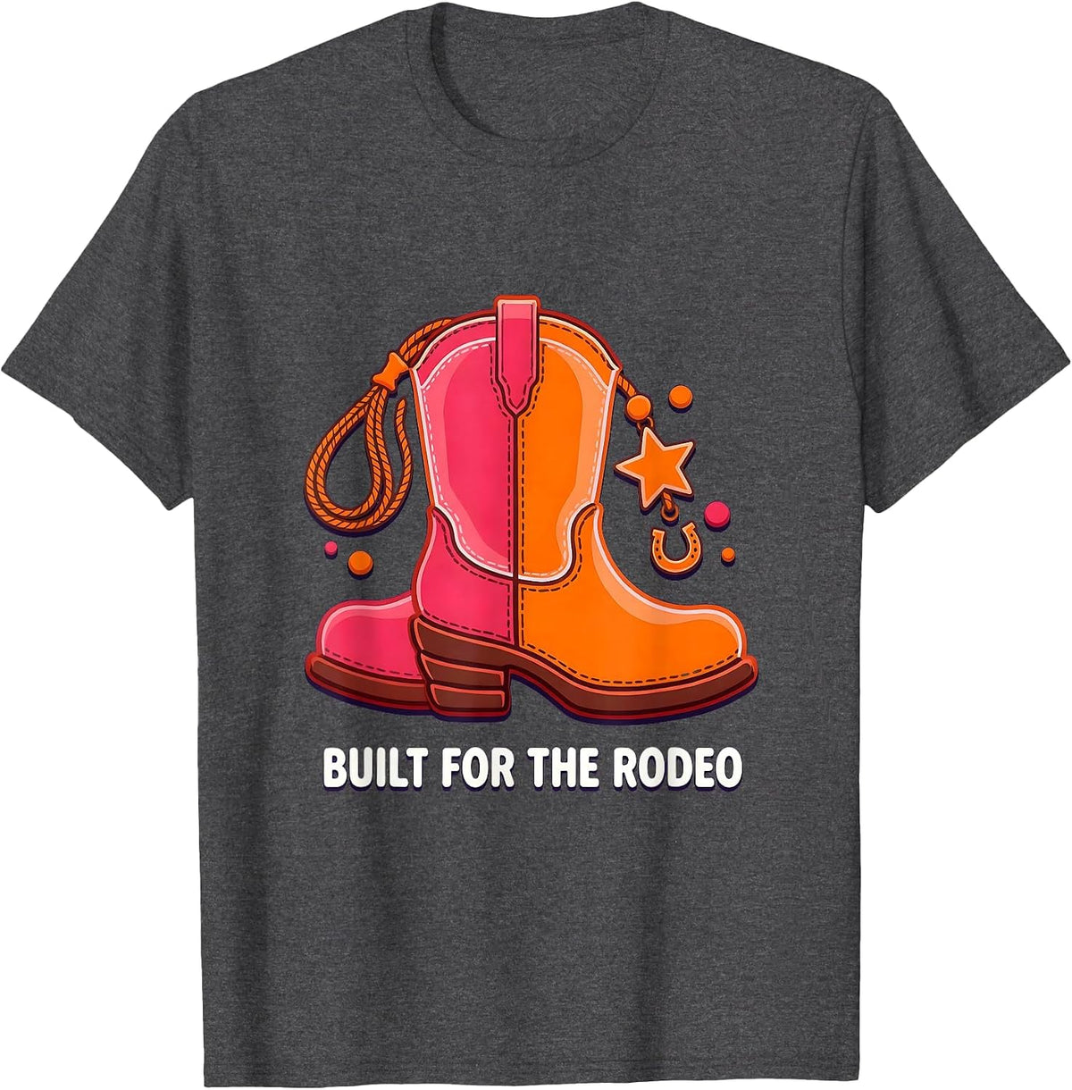Save A Horse Ride A Cowboy Rodeo Design T-Shirt - Dark Heather Grey