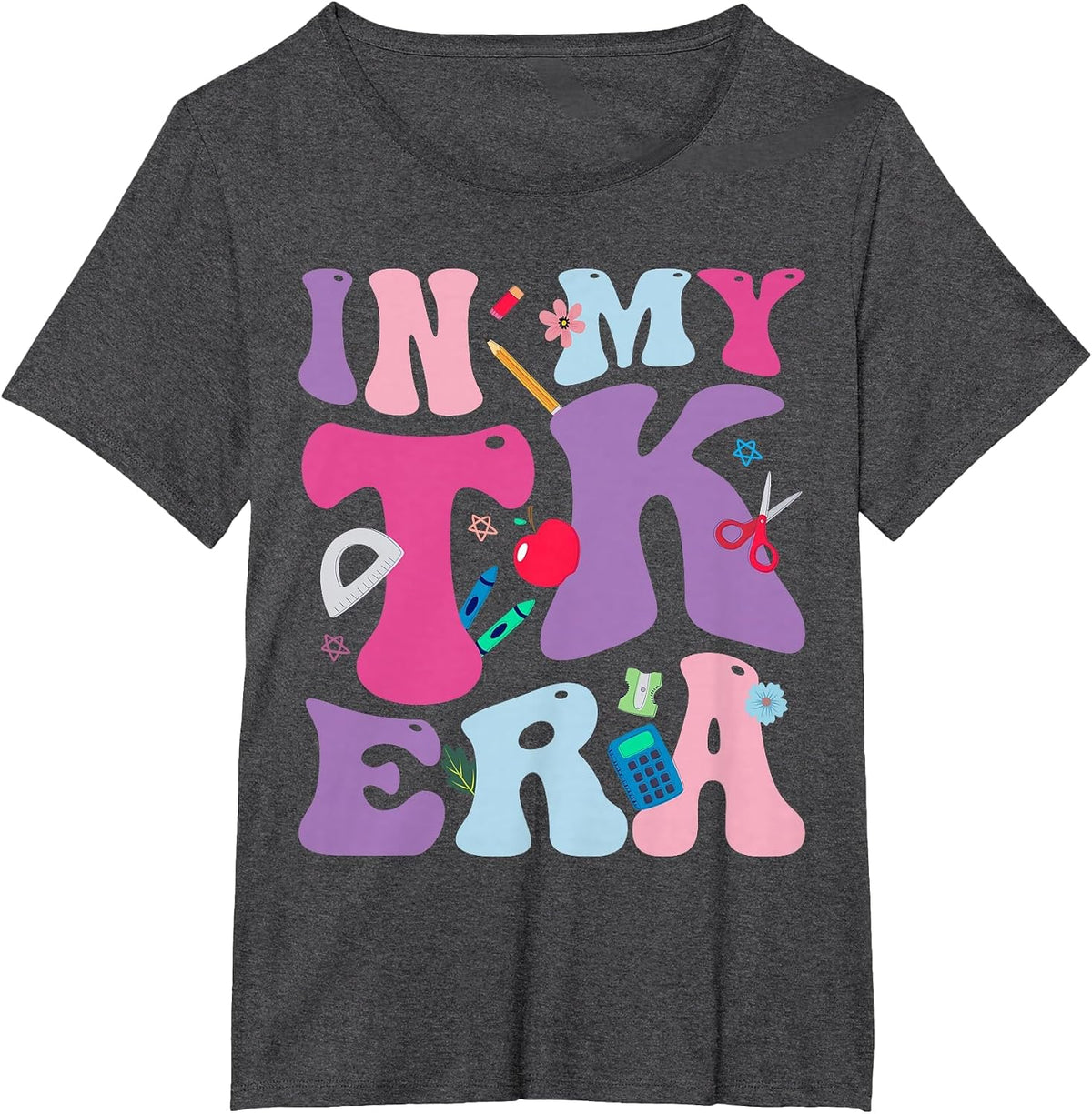 in My TK Era, Transitional Kindergaten Back to School T-Shirt - Dark Heather Grey