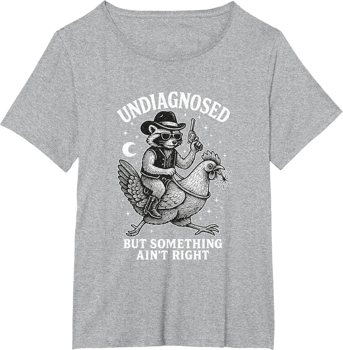 Undiagnosed But Something Aint Right Neurodivergent T-Shirt - Heather Grey