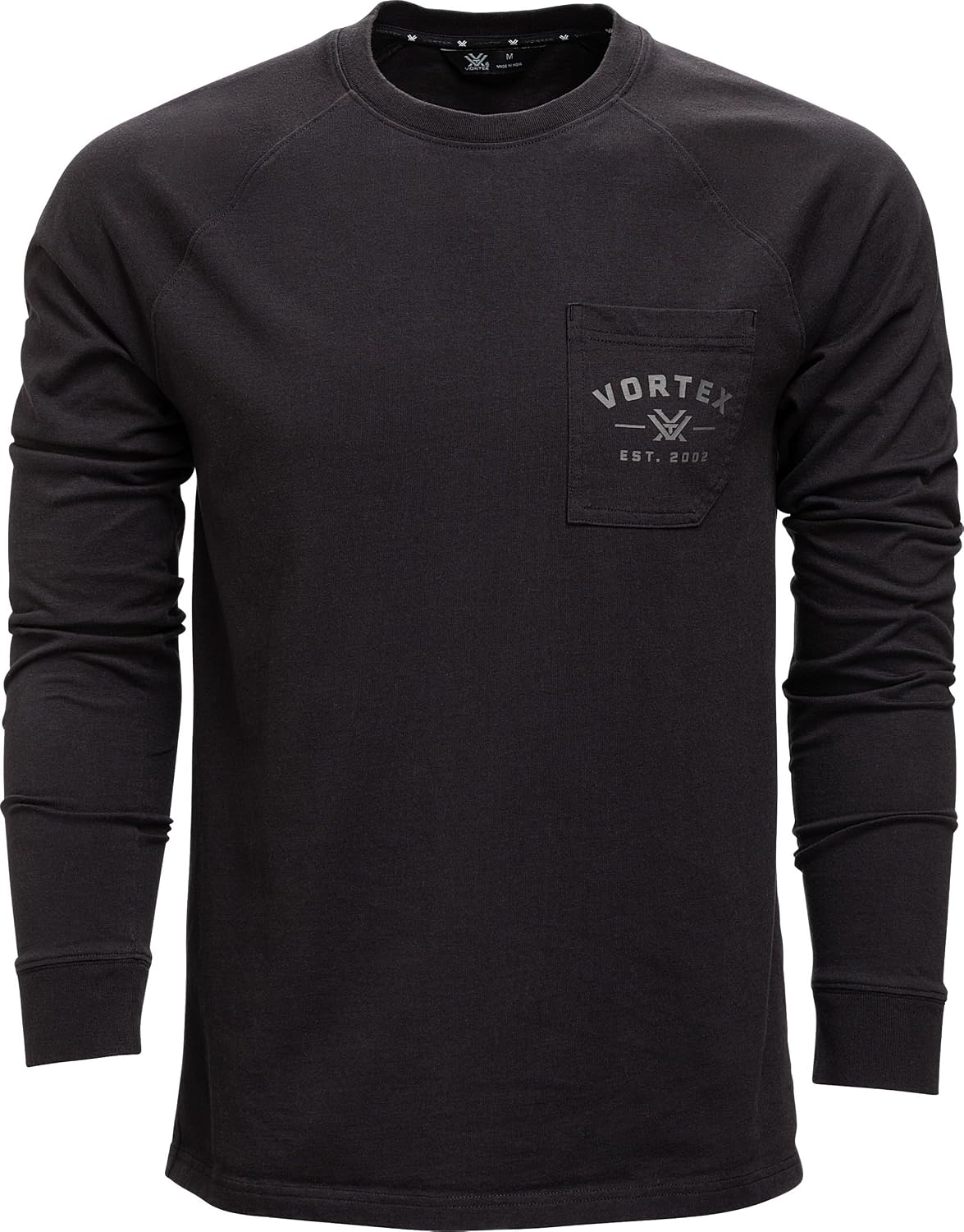 Vortex Men's Outland Heavyweight Long Sleeve Pocket T-Shirts - Black