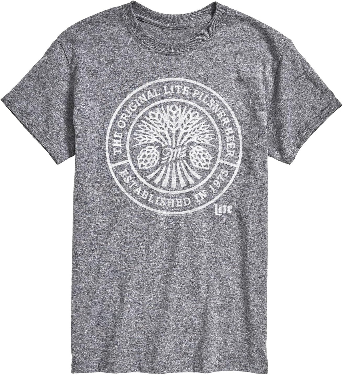 Miller Light - Miller Original Lite Pilsner Emblem - Mens Short Sleeve Tee - Athletic Heather