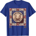 Sassy Cowgirl Vibes Only Howdy Women Design T-Shirt - Royal Blue